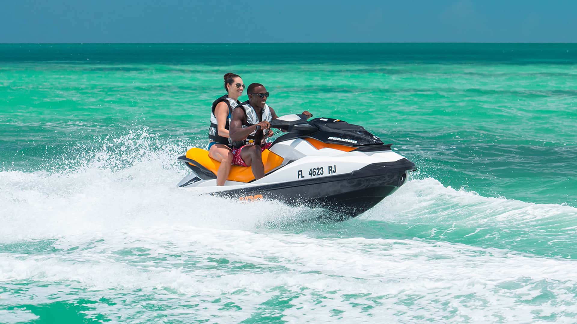 Guided jet ski tour in Key West, Florida